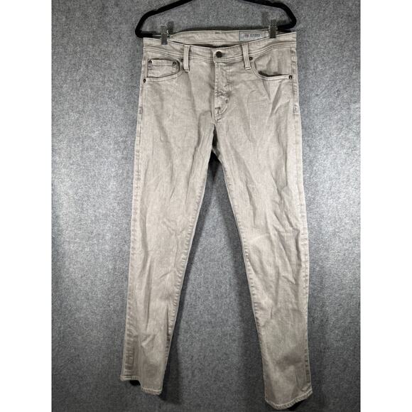 AG Adriano Goldschmied‎ Jeans Men 32x33 Gray Straight Slim Fit Denim Stretch - Picture 1 of 8